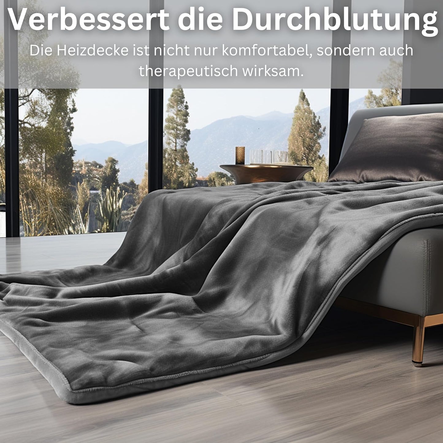 Elektrische Heizdecke mit Abschaltautomatik