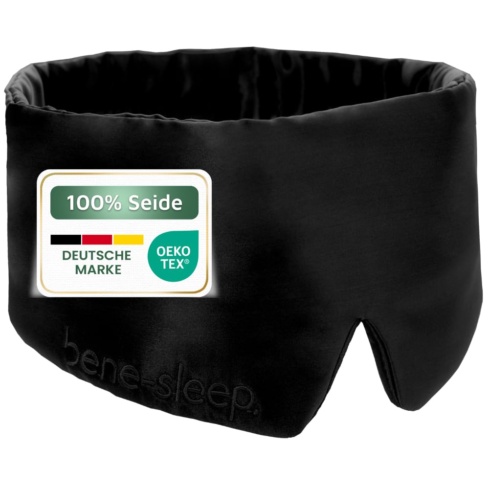 Seidenschlafmaske, Schwarz