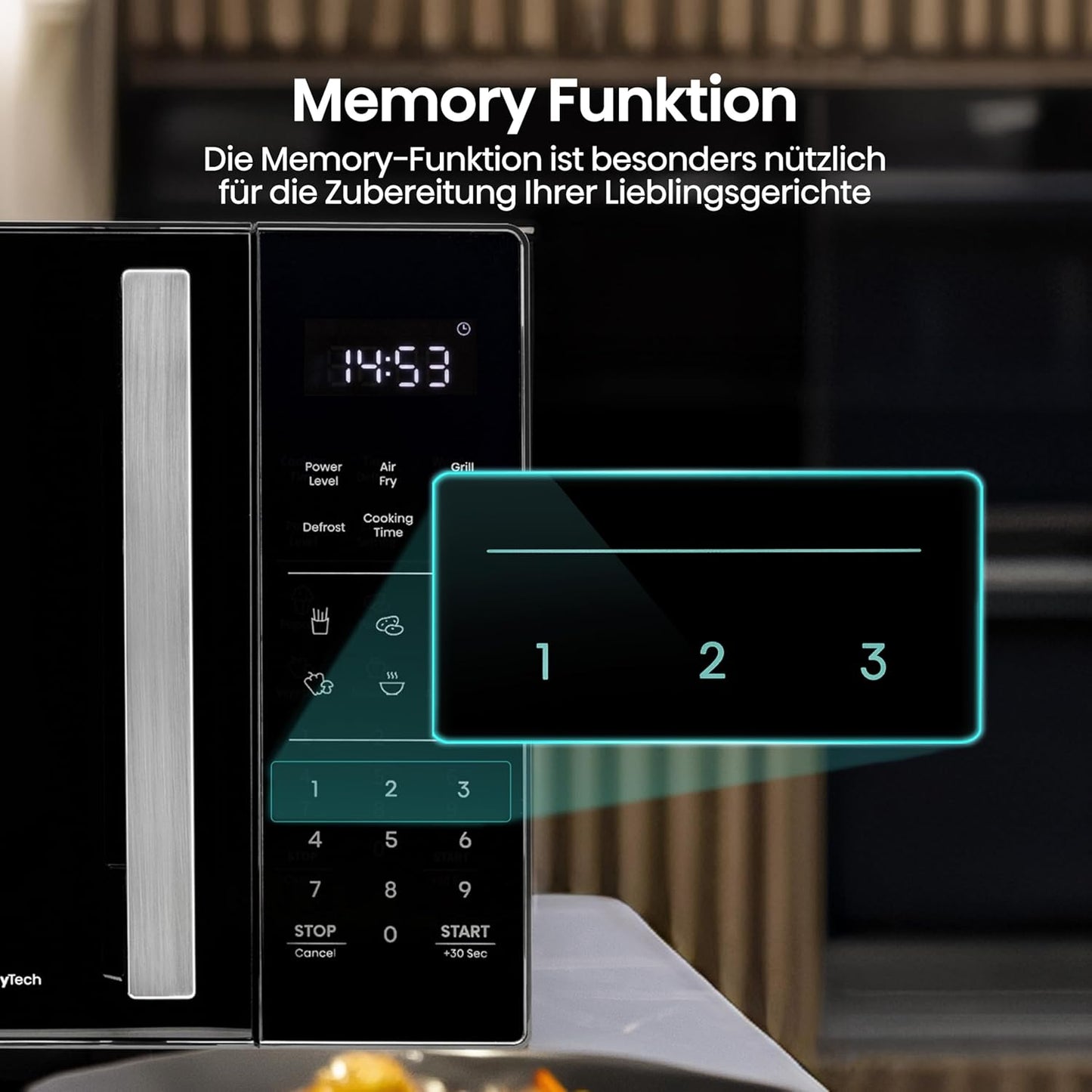 Mikrowelle mit AirFry- & Memory-Funktion