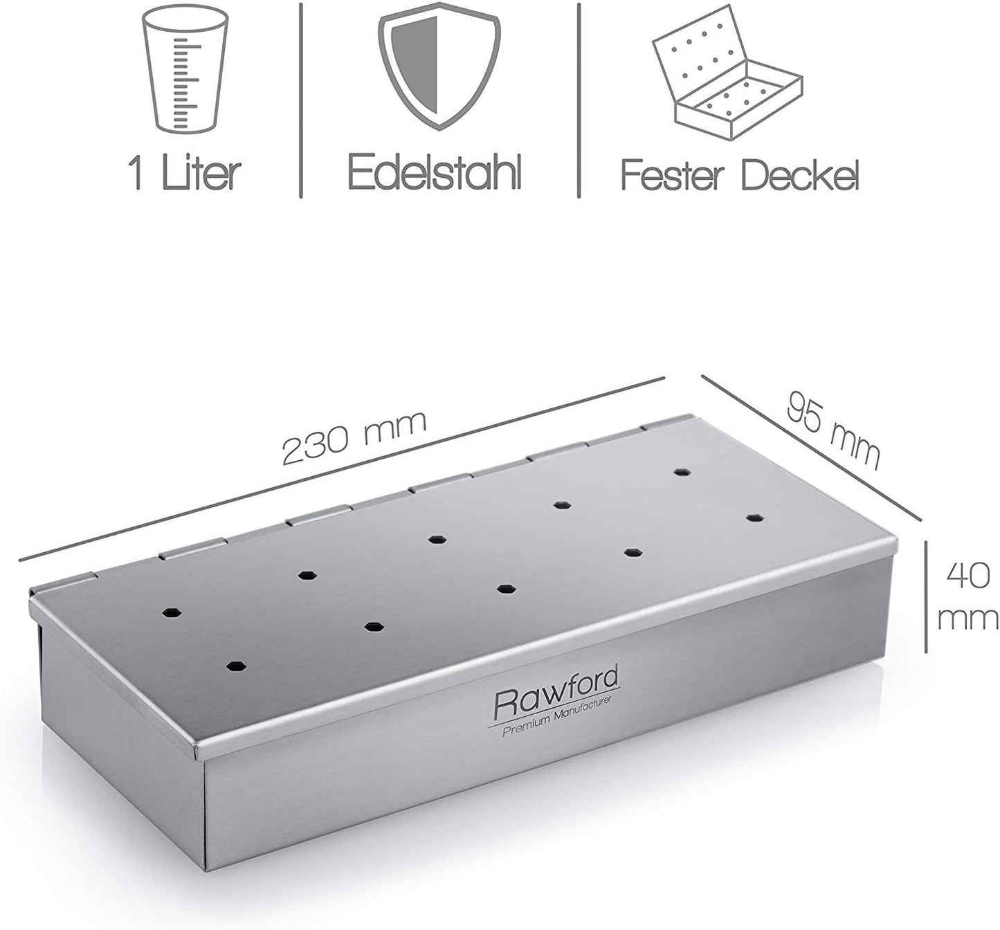 Räucherbox für Gas- & Holzkohlegrill