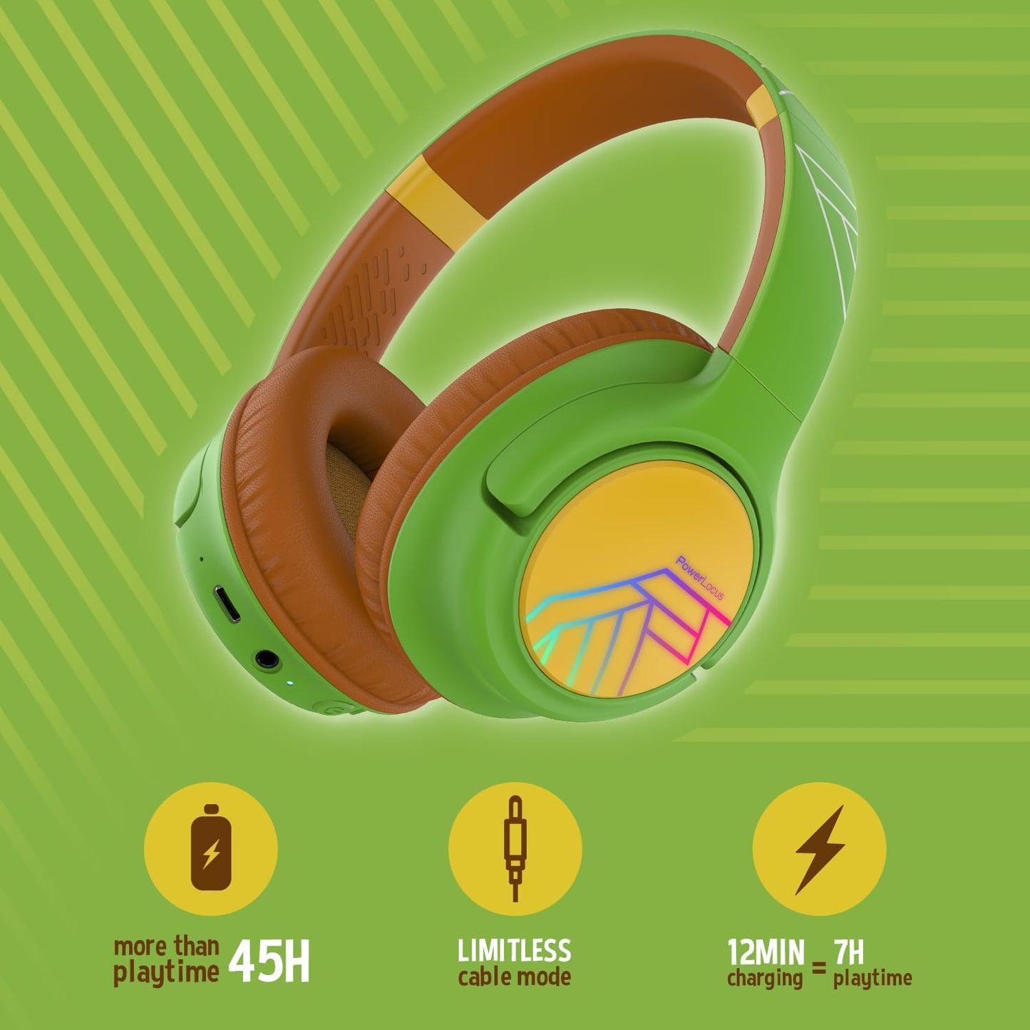 Bluetooth-Kinderkopfhörer, Turtle