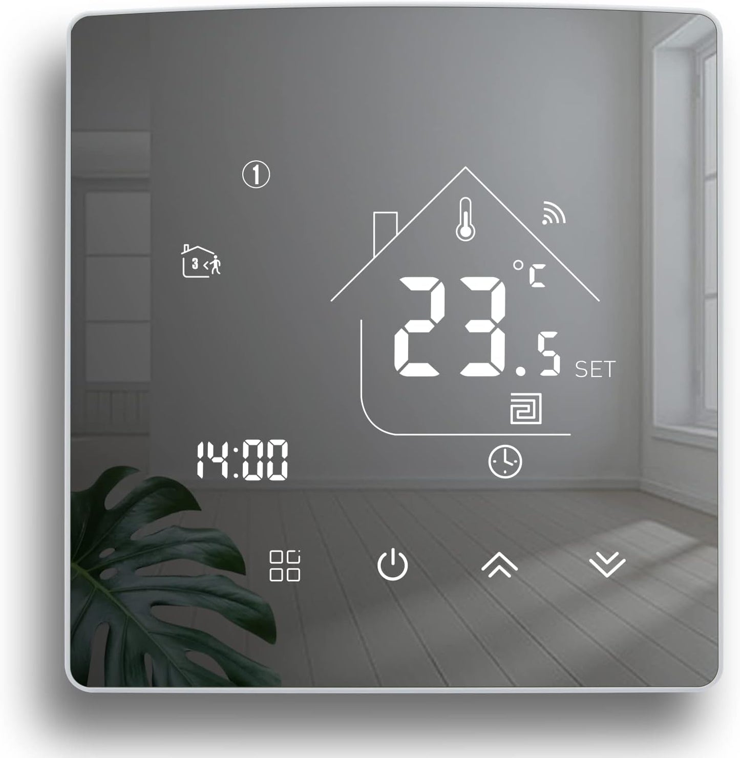 Smart Thermostat TGR85WIFI-WPB für Fussbodenheizung (WiFi-kompatibel), Gasheizkessel Thermostat 1Stk_WIFI
