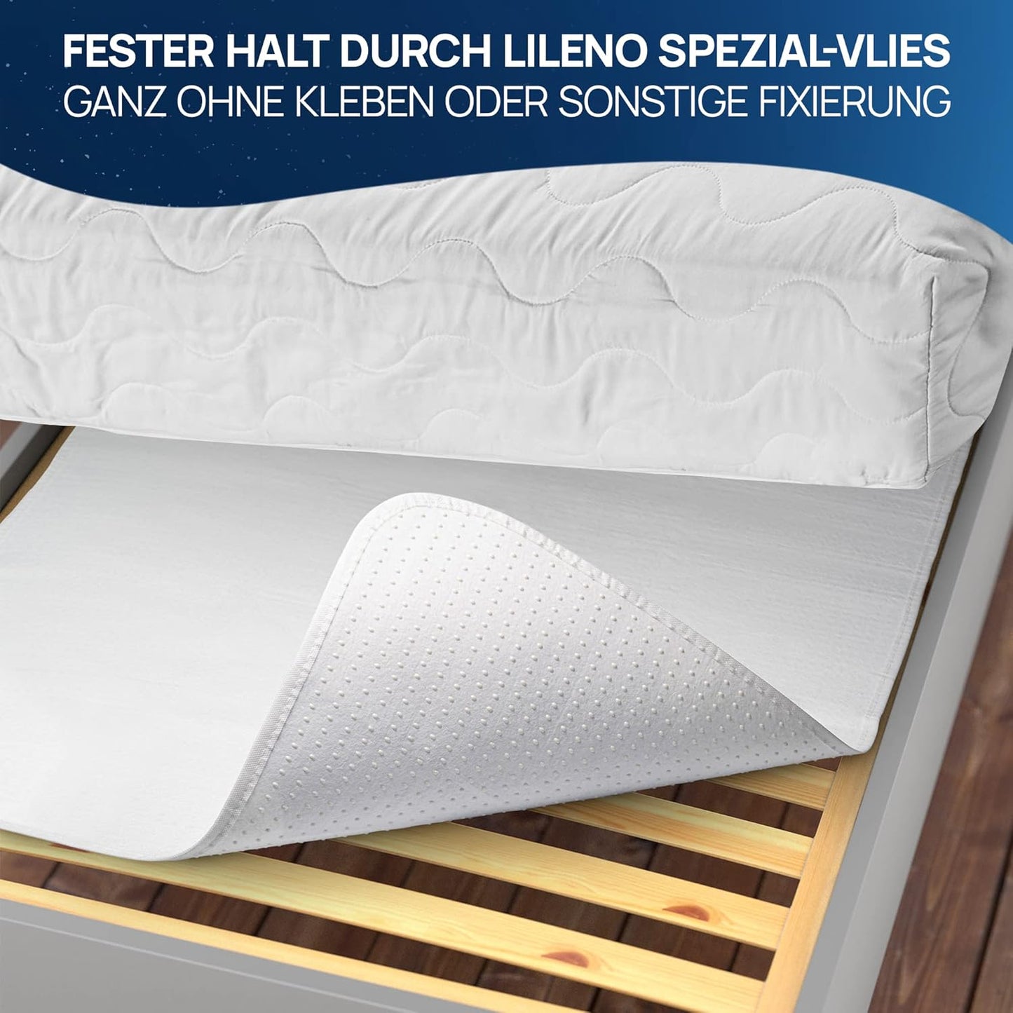 Matratzenunterlage mit Noppen, 120x200 cm, 120 x 200 cm