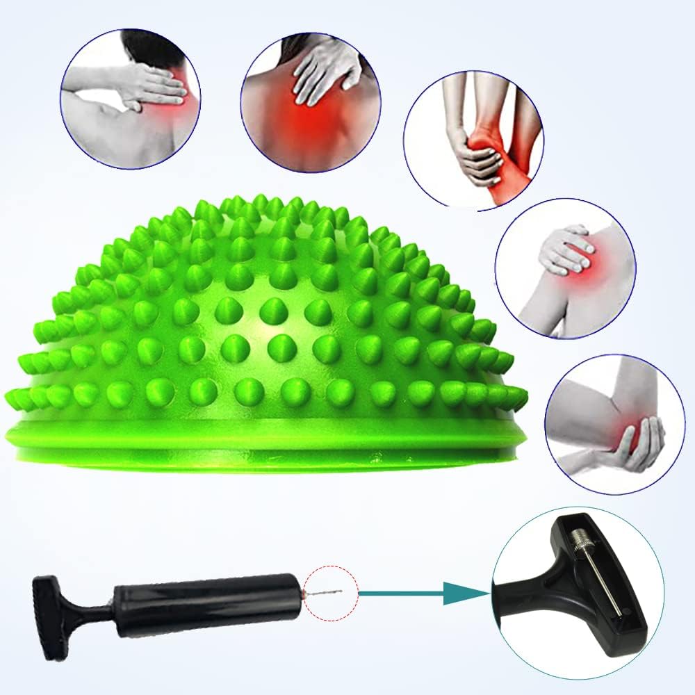Balance-Igel Set mit Luftpumpe, grün