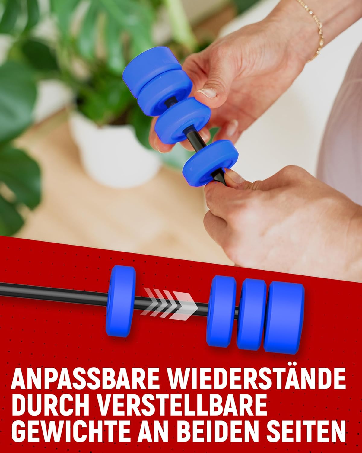 Verstellbarer Schwingstab, Schwingstab 160cm Schwingstab blau