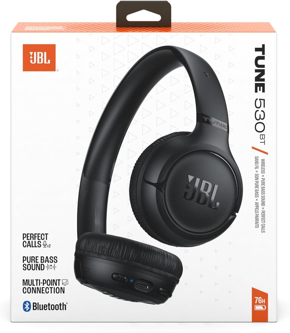 Tune 530 BT Wireless On-Ear Kopfhörer, Schwarz