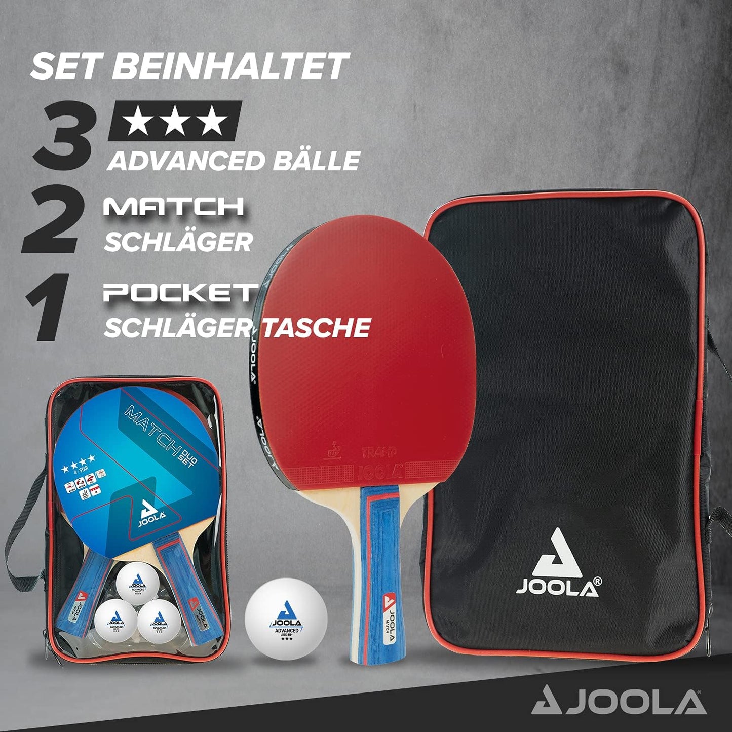 Tischtennis-Set, Set DUO, Single