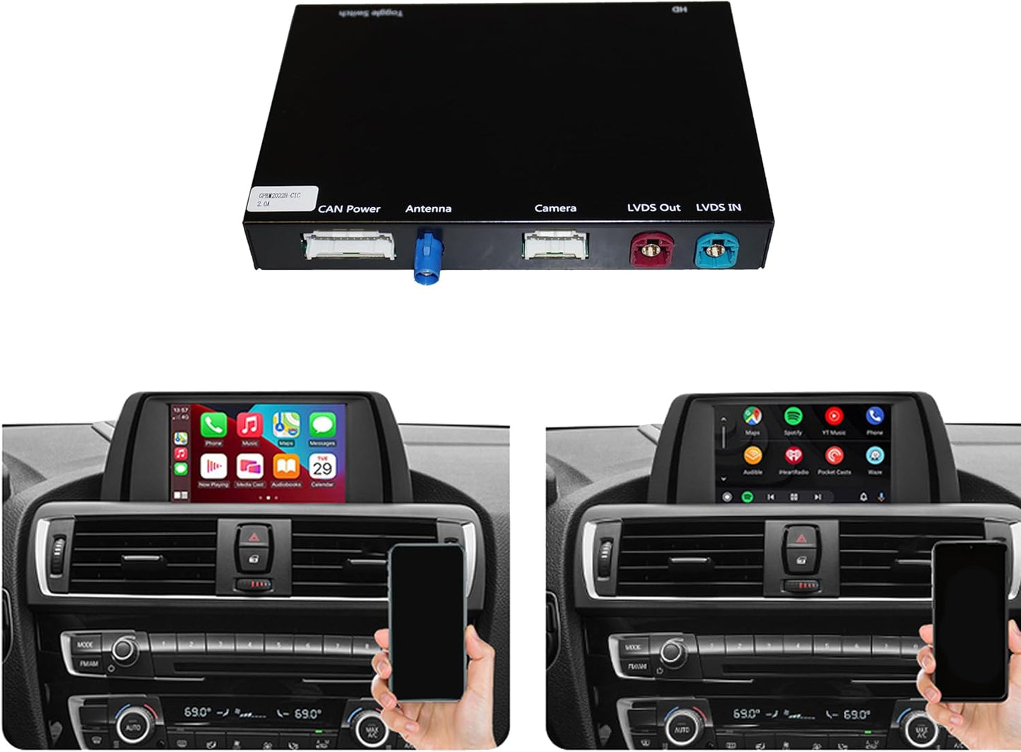 CarPlay AndroidAuto-Adapter für BMW NBT Modelle