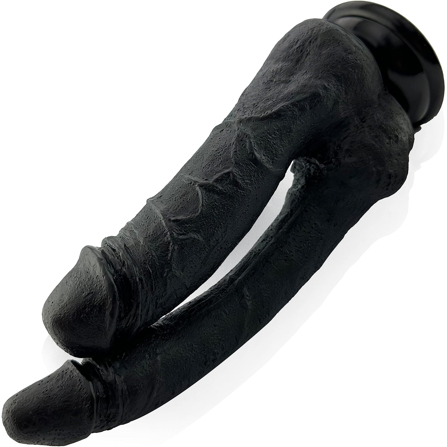 Realistischer Doppeldildo mit Saugnapf, 510g