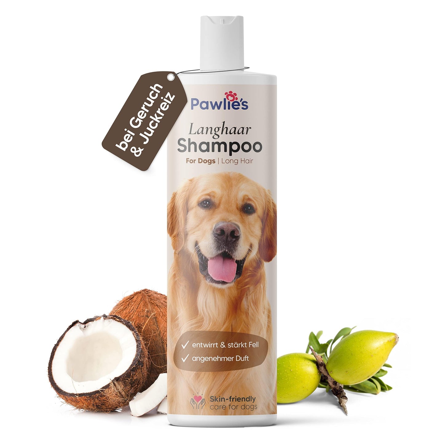 Hundeshampoo Langhaar mit Bio-Arganöl & Biotin, Langhaar