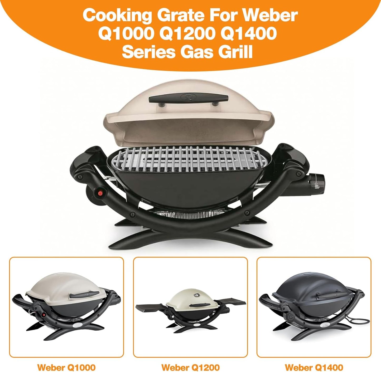 Grillrost-Set für Weber Q1000, Grillrost für Weber Q1000 Baureihe