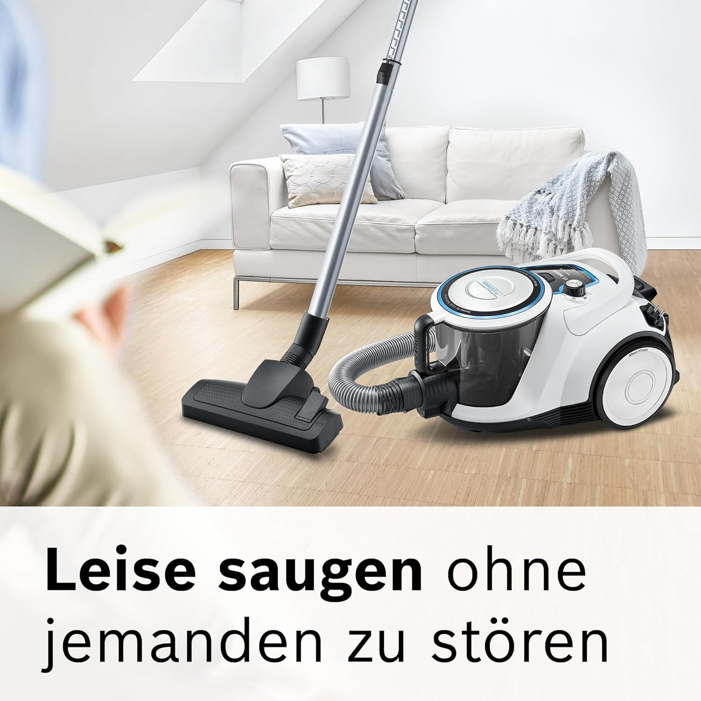 BGC41LSIL, leise 69 db(A), Weiss