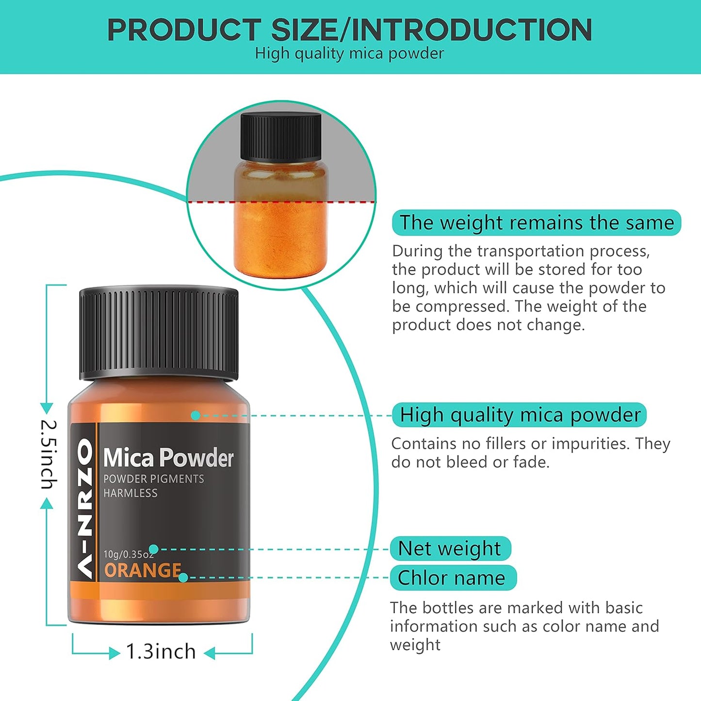 Mica Pigmentpulver Set in 24 Farben