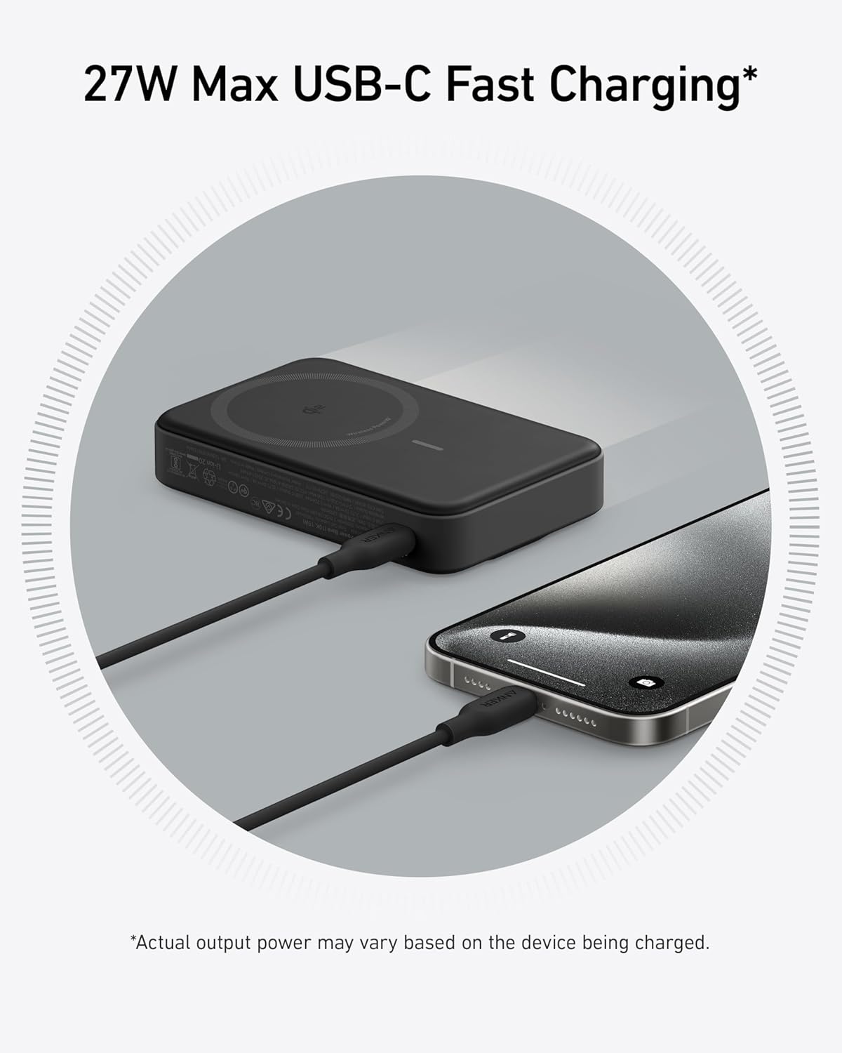 MagSafe-Powerbank, Schwarz