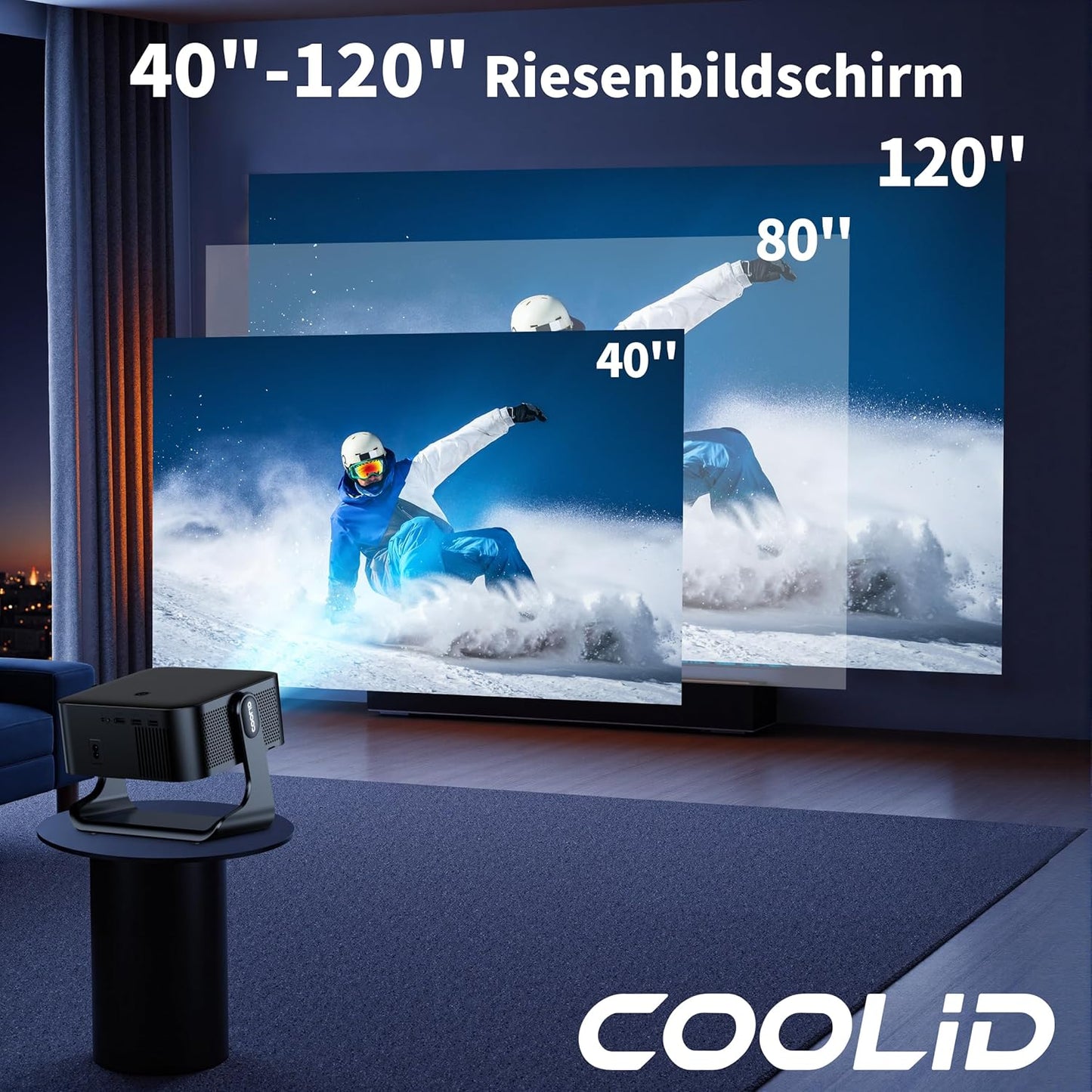 ‎C5 Projektor mit Auto Focus & Keystone, Black-C5