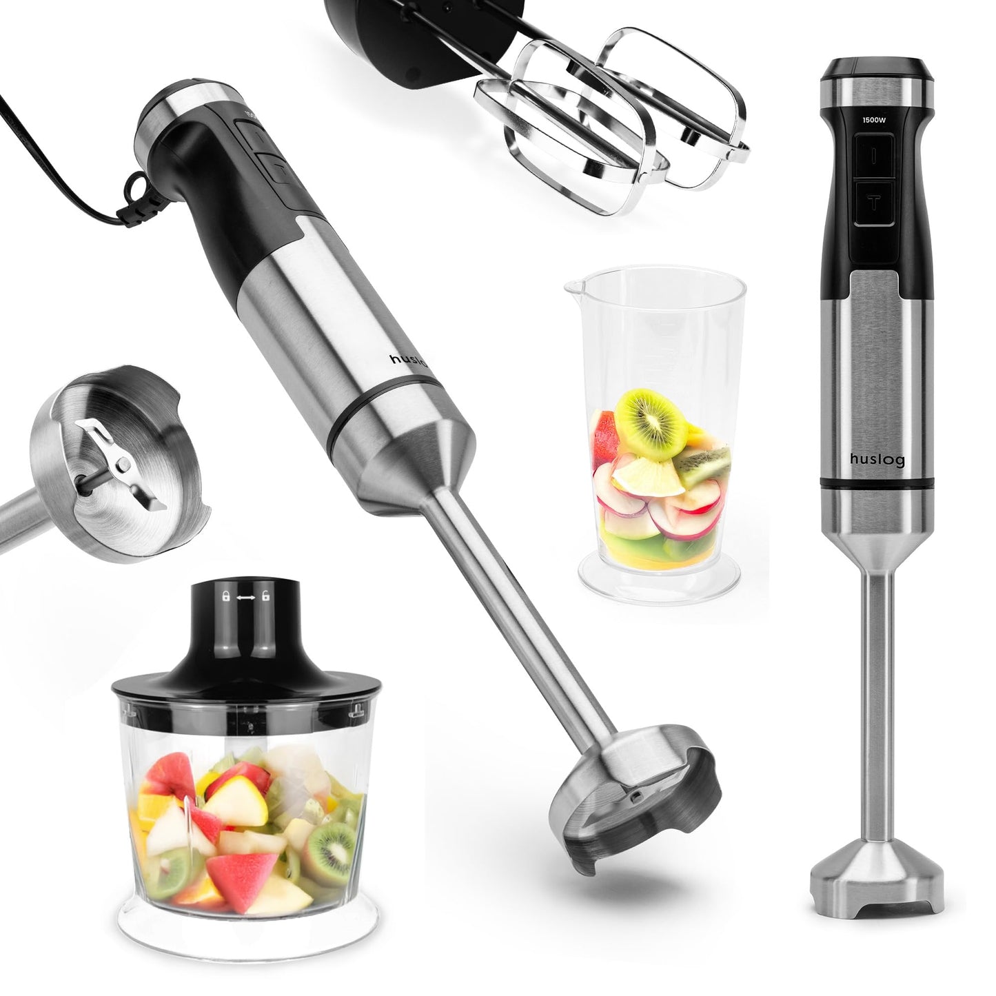Stabmixer-Set, Silber 6.5 cm x 6.5 cm x 41 cm