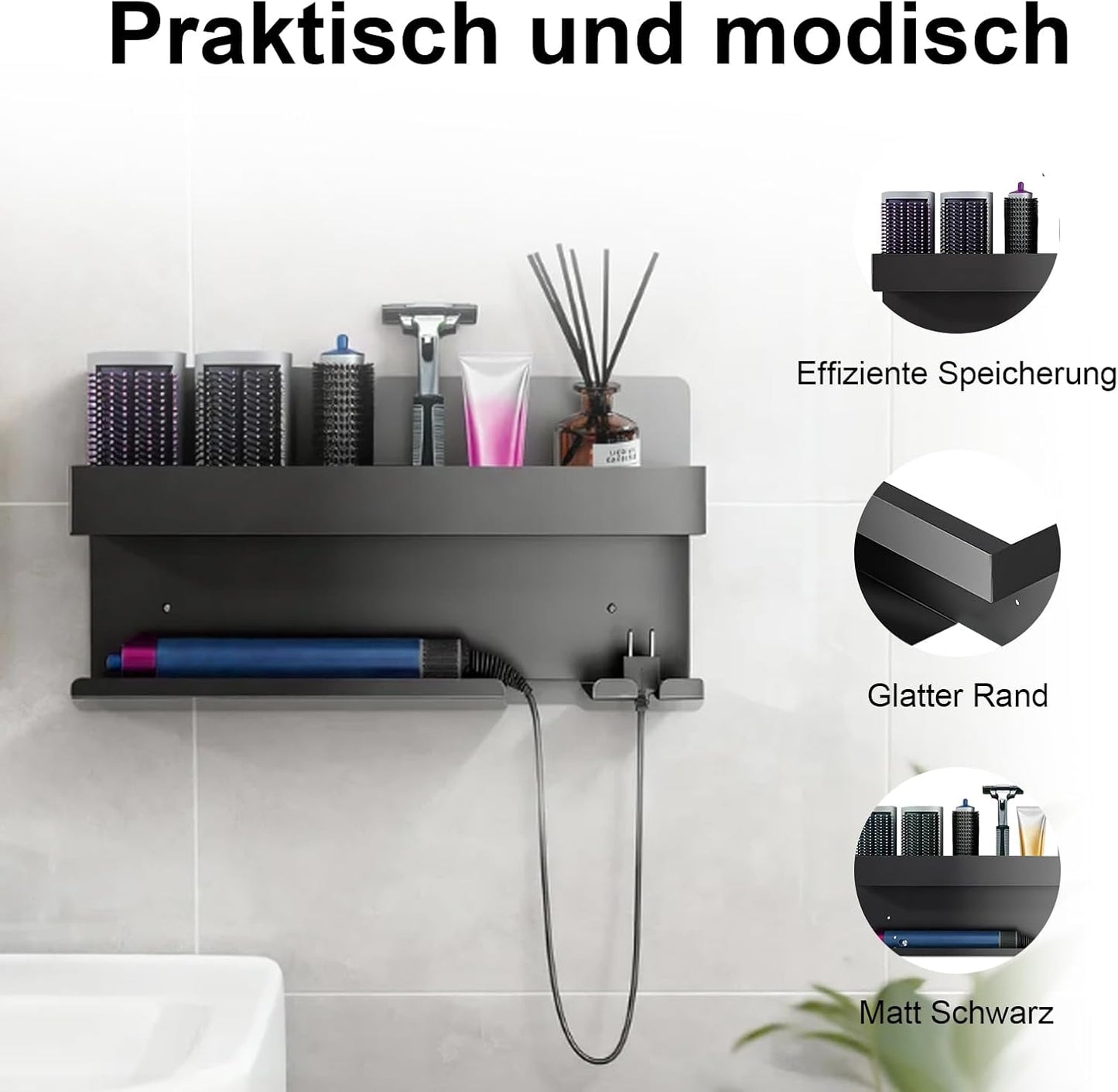 Wandhalterung für Dyson Airwrap, Stil 3