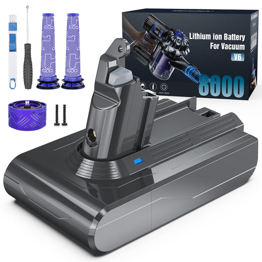 Ersatzakku für Dyson V6 mit 3 Filtern, V6 8.0Ah + Filter-1