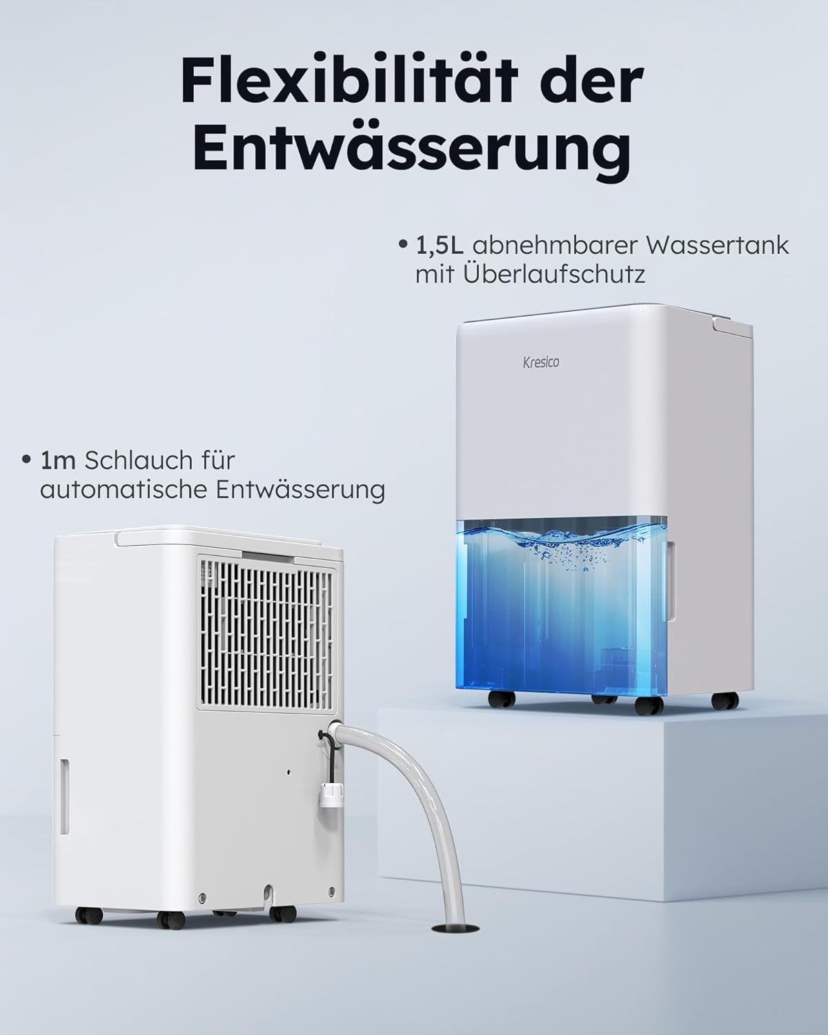 Elektrischer Luftentfeuchter mit Timer, 12L