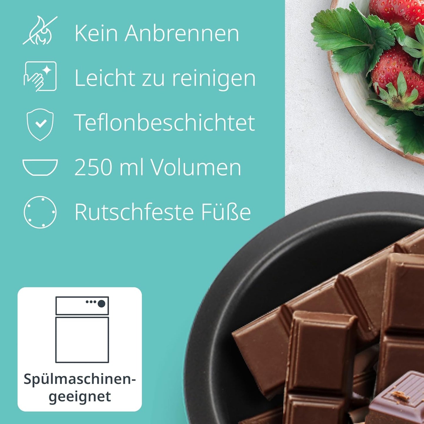 Schokofondue, 250 ml für 1-2 Personen