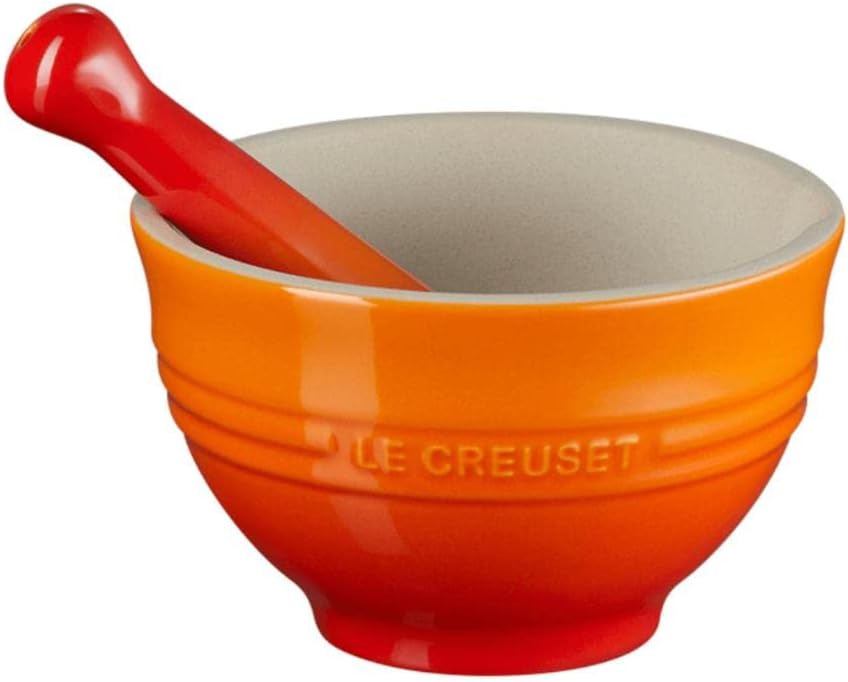 Mörser mit Stössel, Ofenrot