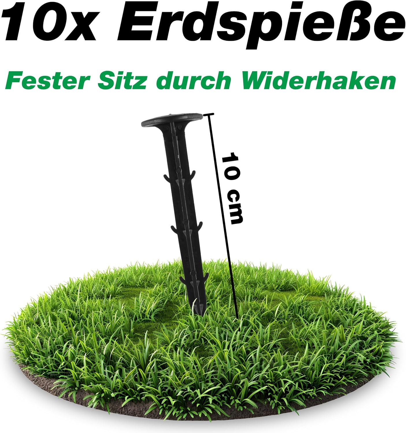 Teichnetz mit Erdspiessen, 2x3m