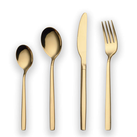 24-teiliges Besteckset, 24 pièces 1. Gold