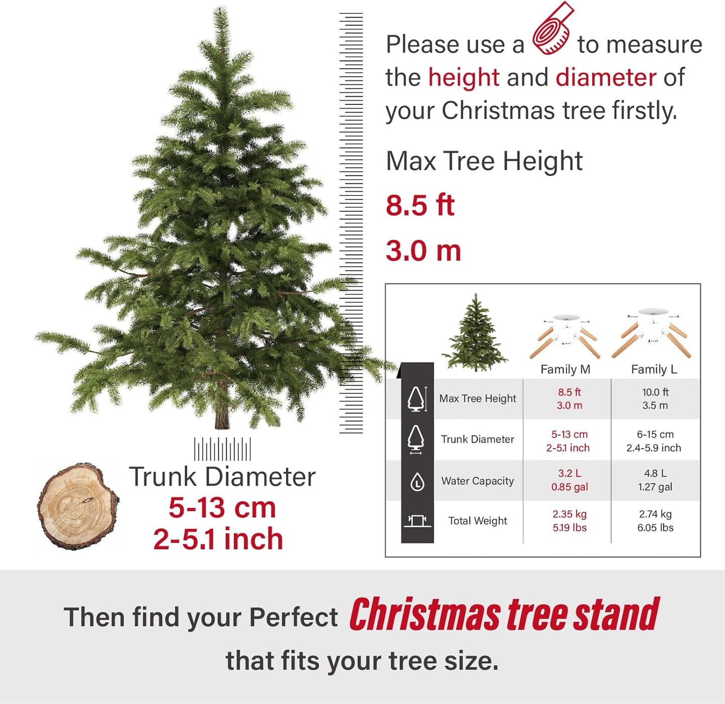 Christbaumständer, Weiss