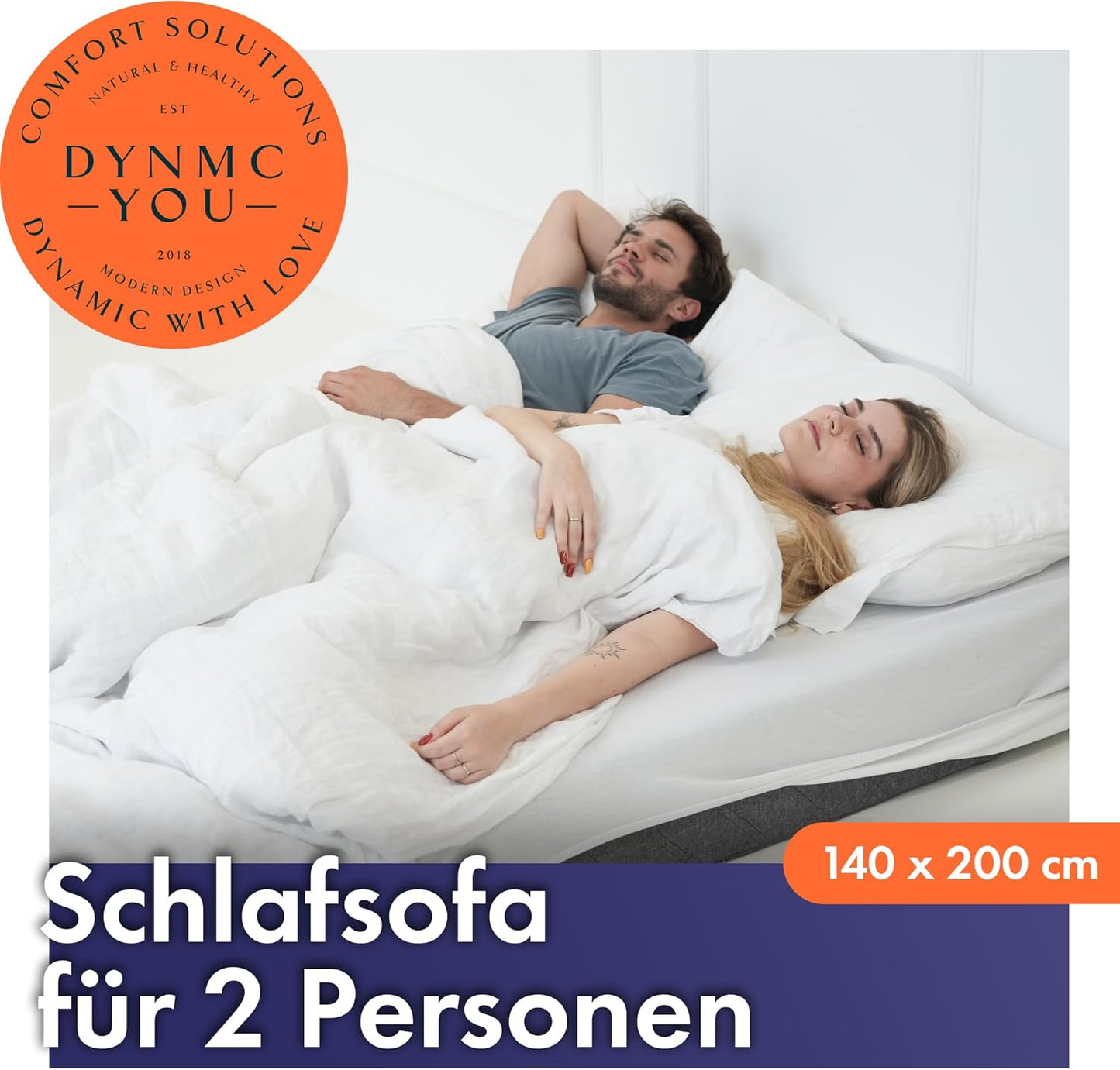 Faltbare Gästematratze, Dunkelgrau Schlafsofa
