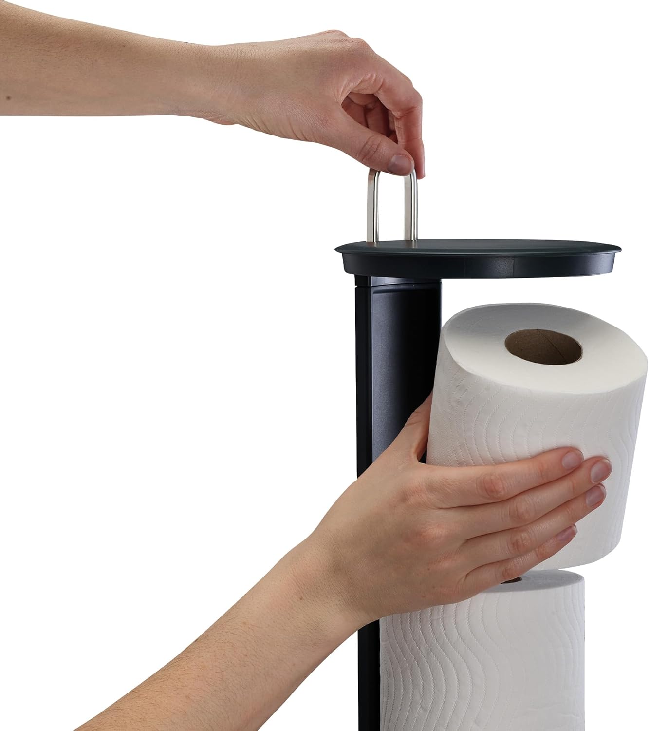 EasyStore Luxe Toilettenpapierhalter Edelstahl verdeckt, Halterung