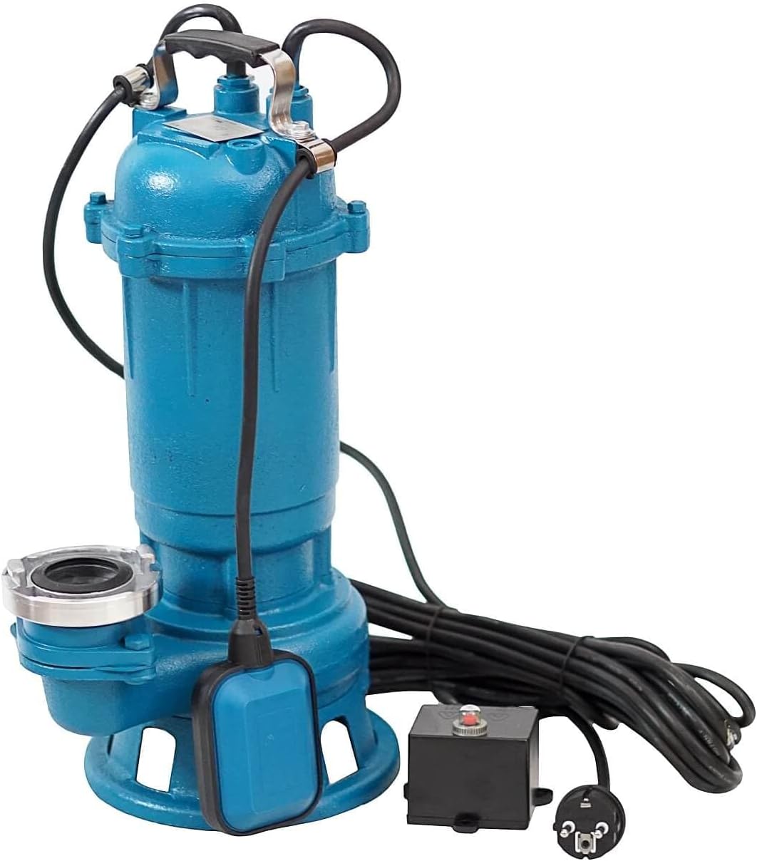 Schmutzwasserpumpe mit Zerkleinerer und Schwimmer