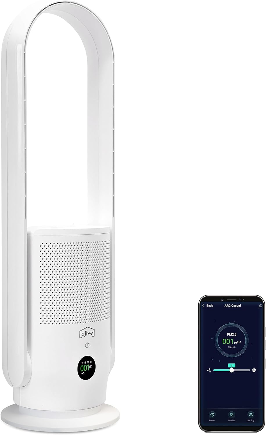 ARC Casual 2in1, Ventilator & Luftreiniger ; Clean White