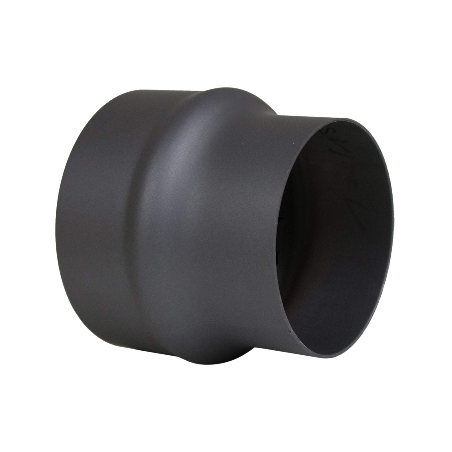 Ofenrohr-Erweiterung 120 mm auf 150 mm, Erweiterung 120 mm - 150 mm Schwarz-metallic