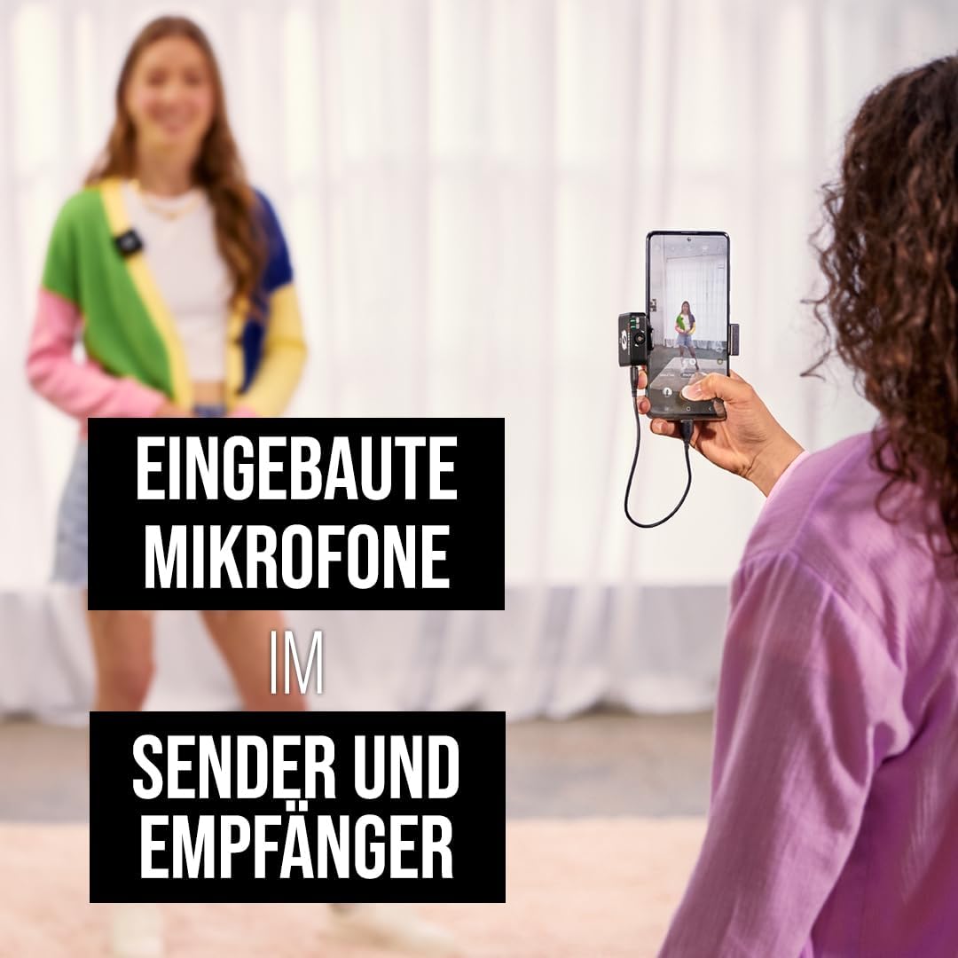 Drahtloses ME TX Mikrofon-System mit GainAssist (100 m), Wireless ME Single schwarz