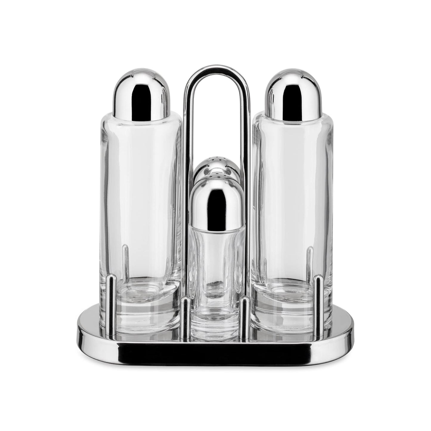 4-teiliges Menage-Set für Öl, Essig, Salz & Pfeffer