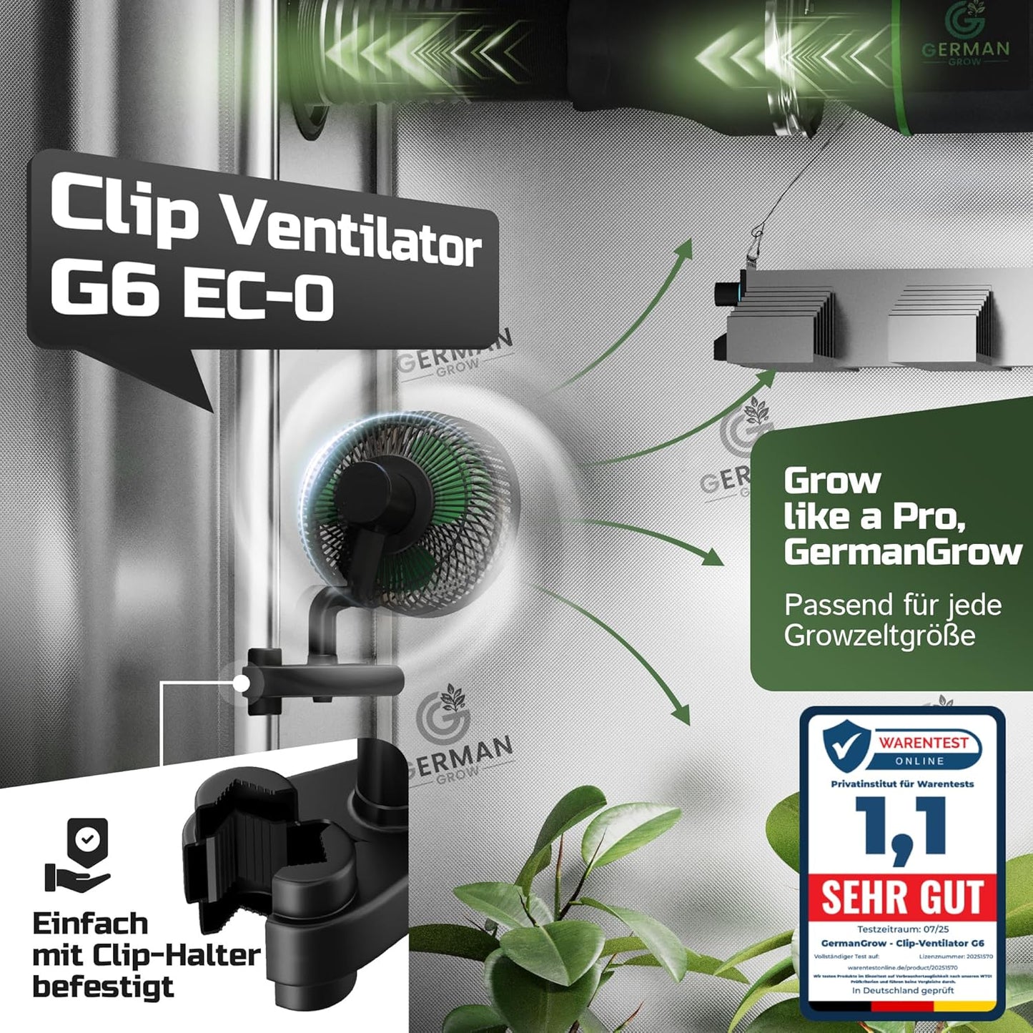 Clip-Ventilator ECO Motor