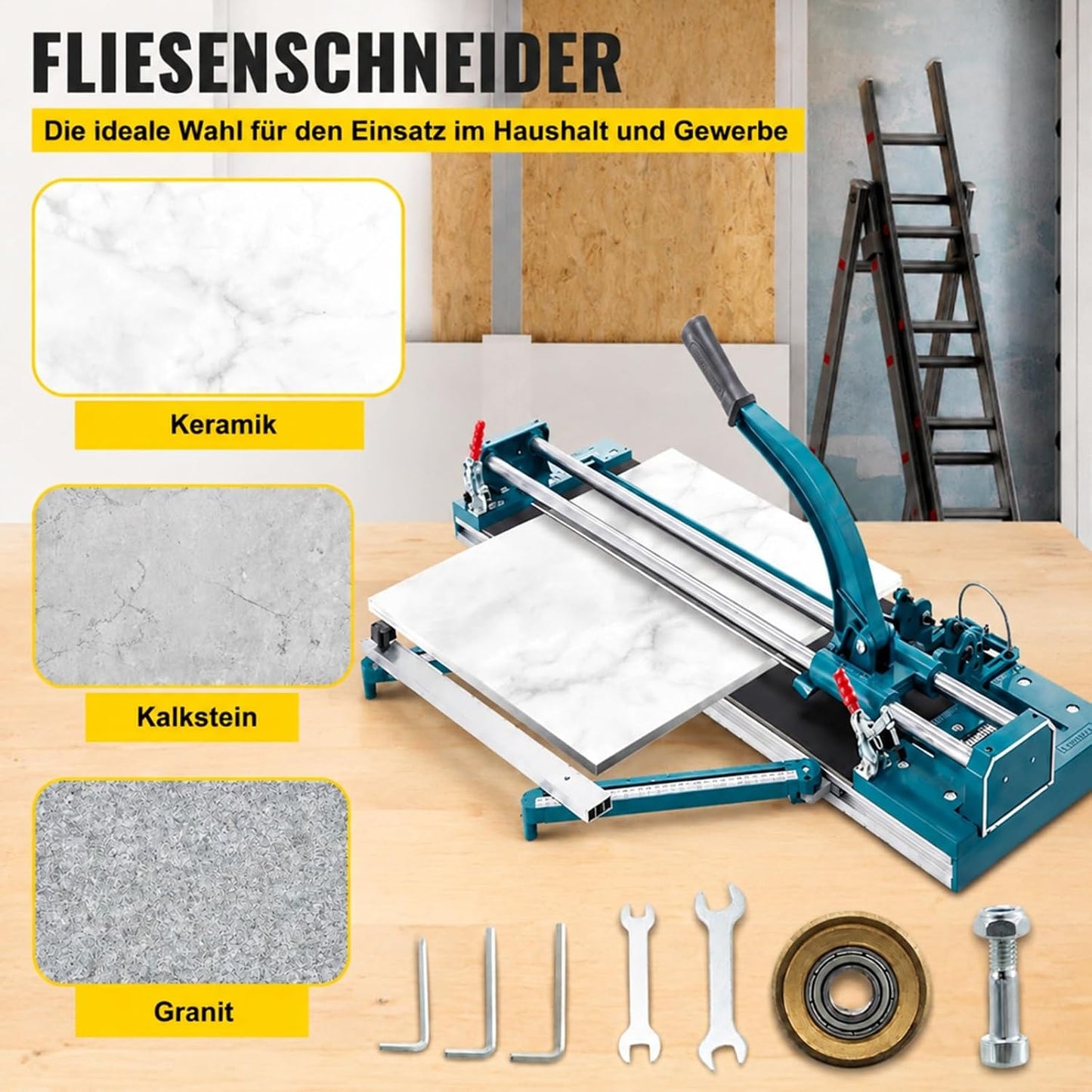 Manueller Fliesenschneider für Boden- und Wandfliesen