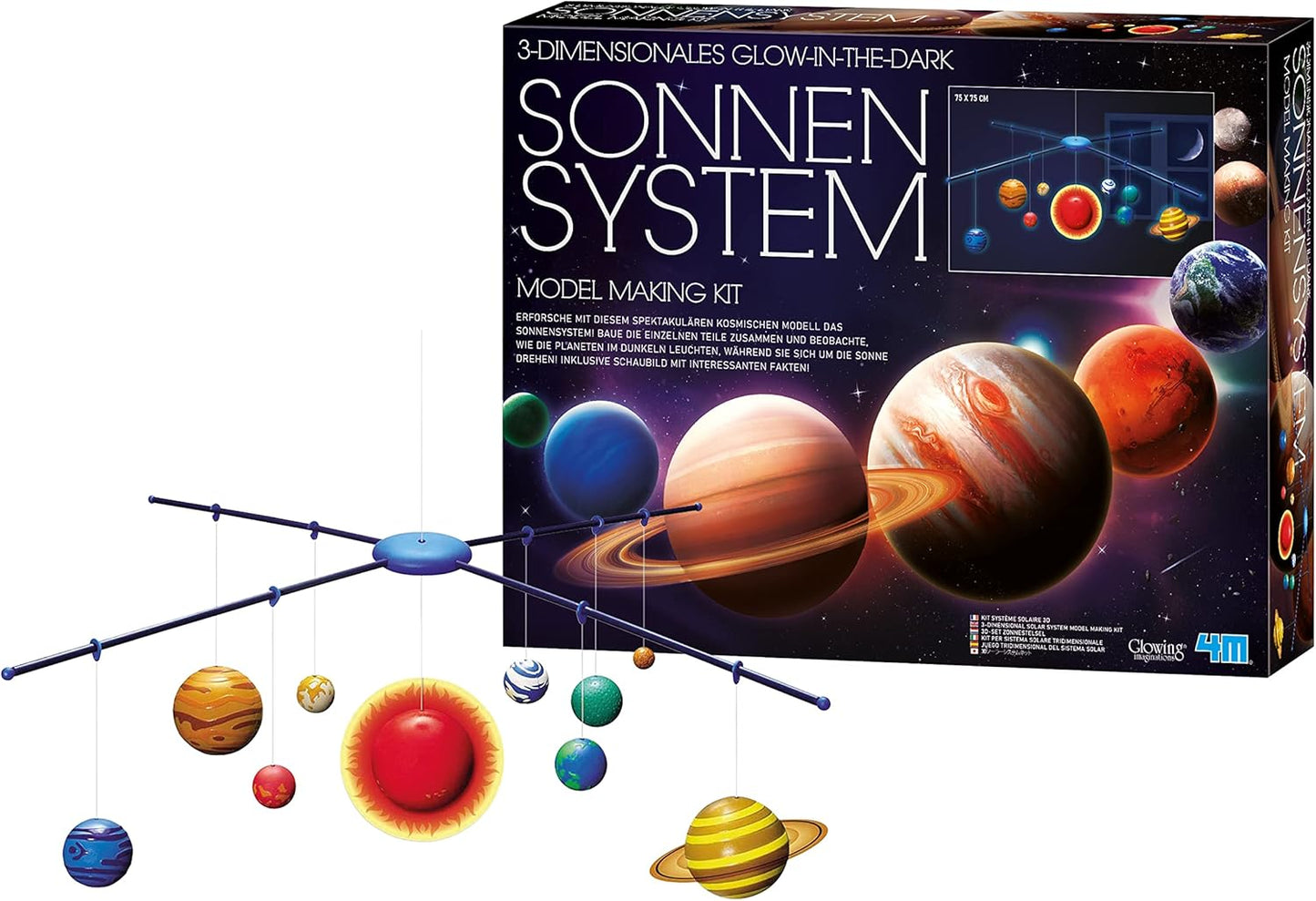 Leuchtendes Sonnensystem Mobile-Bastelset für Kinder