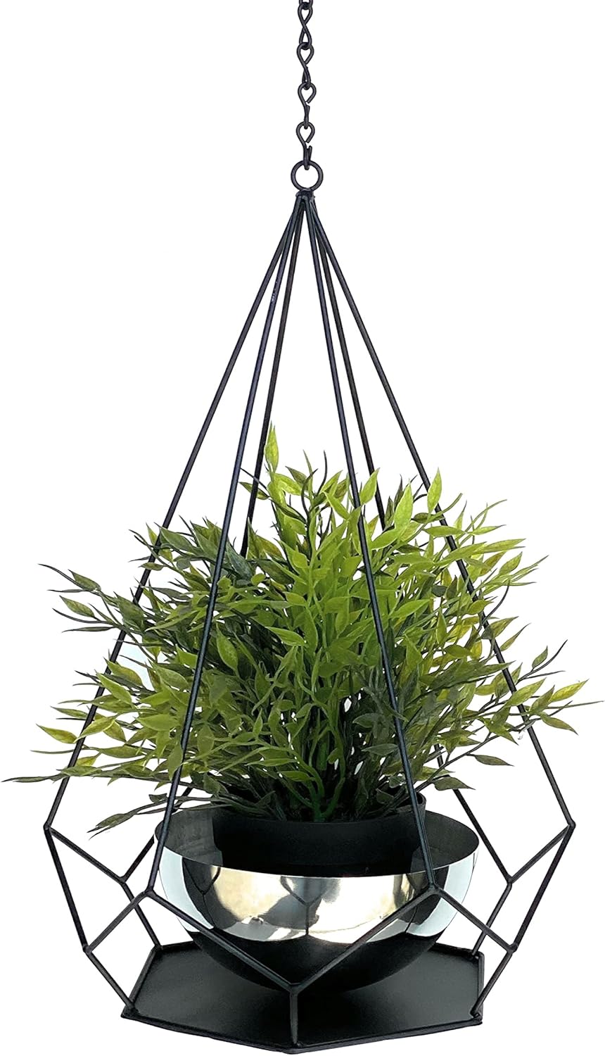 Wand-Blumenampel mit Topf