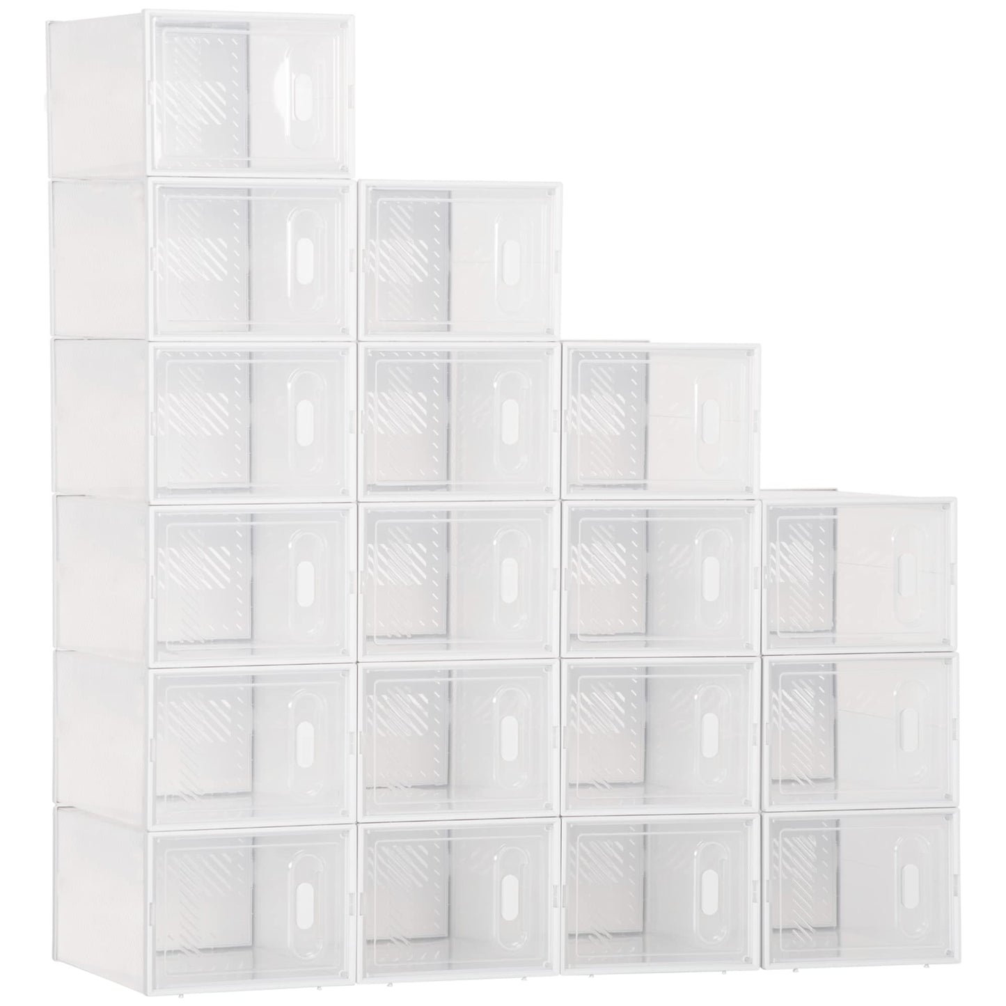 DIY Schuhschrank Kunststoff Transparent, 18