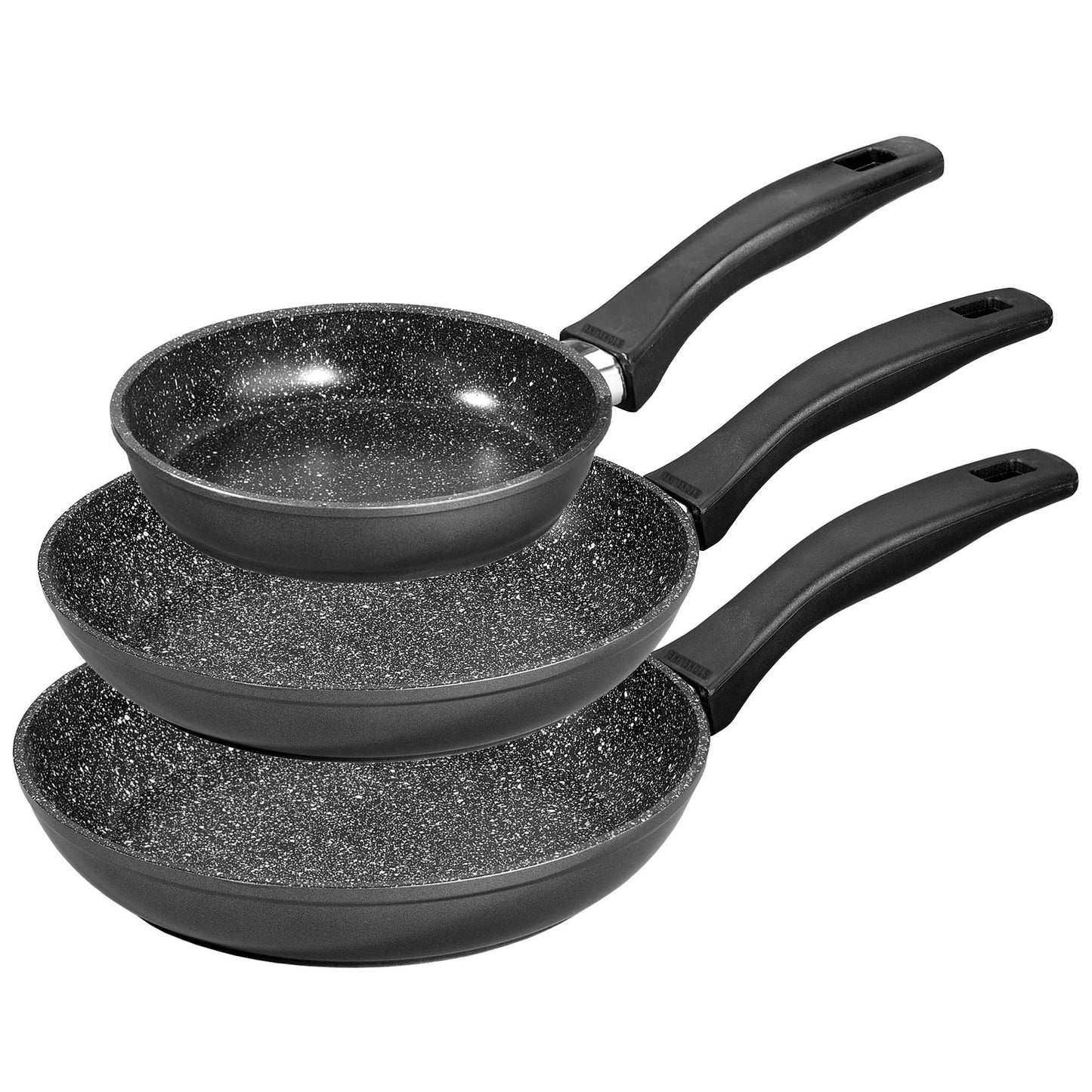 Antihaft-Pfannen-Set für Induktion (3-teilig), 3er Set (16/20/24cm)