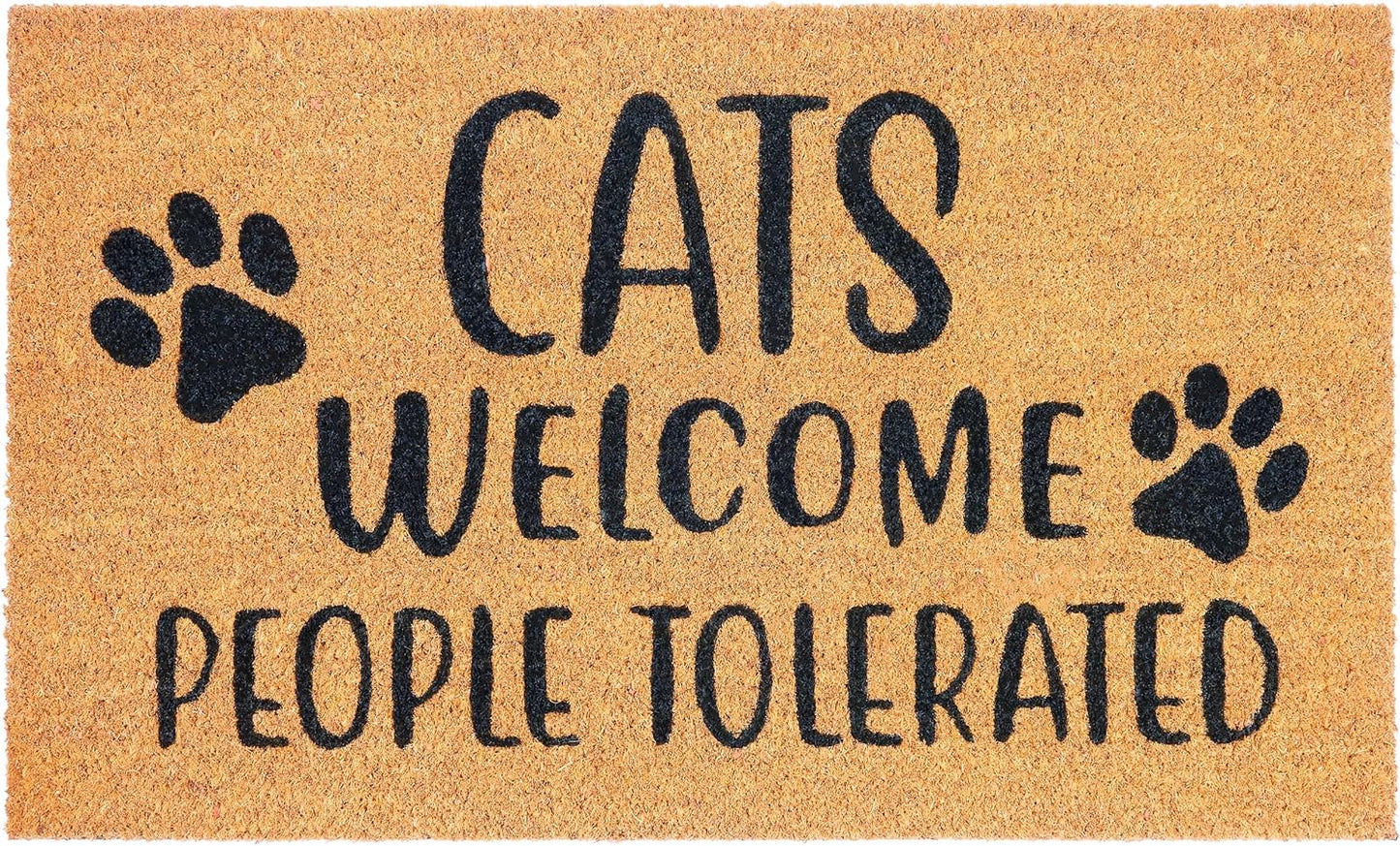 Antirutsch Fussmatte, Cats Welcome - People Tolerated