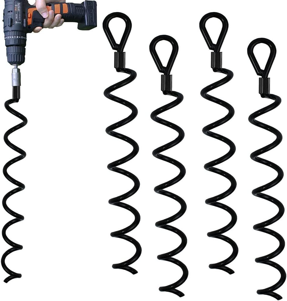 4-teiliges Spiral Erdanker-Kit für Zelte