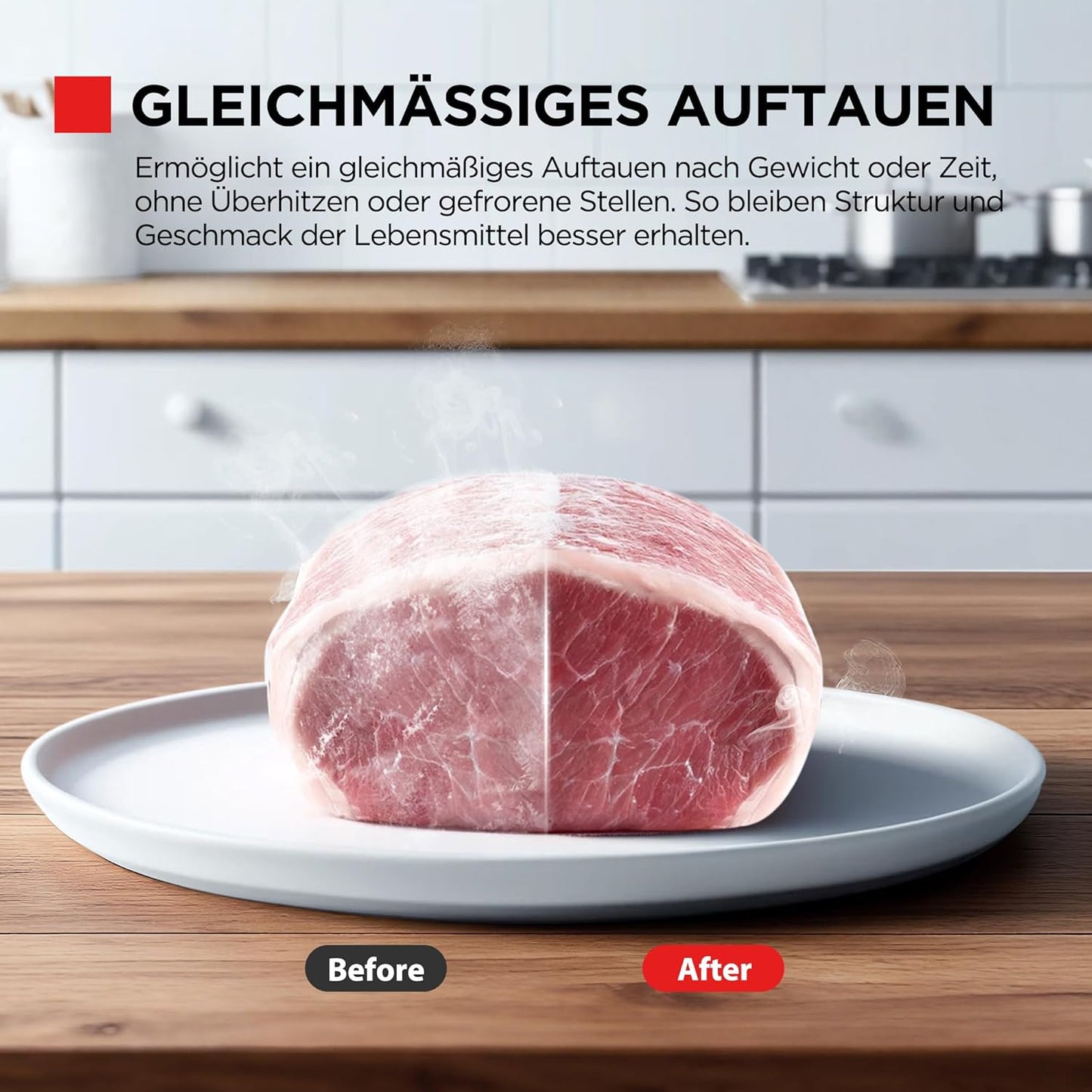 Digitale Mikrowelle mit Auftaufunktion, 23L Solo Digital
