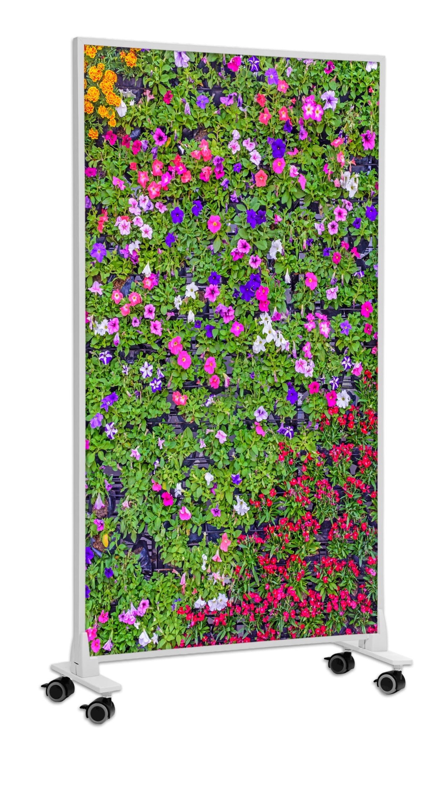 Infrarotheizung Standgerät mit Thermostat, 450 W Blumen