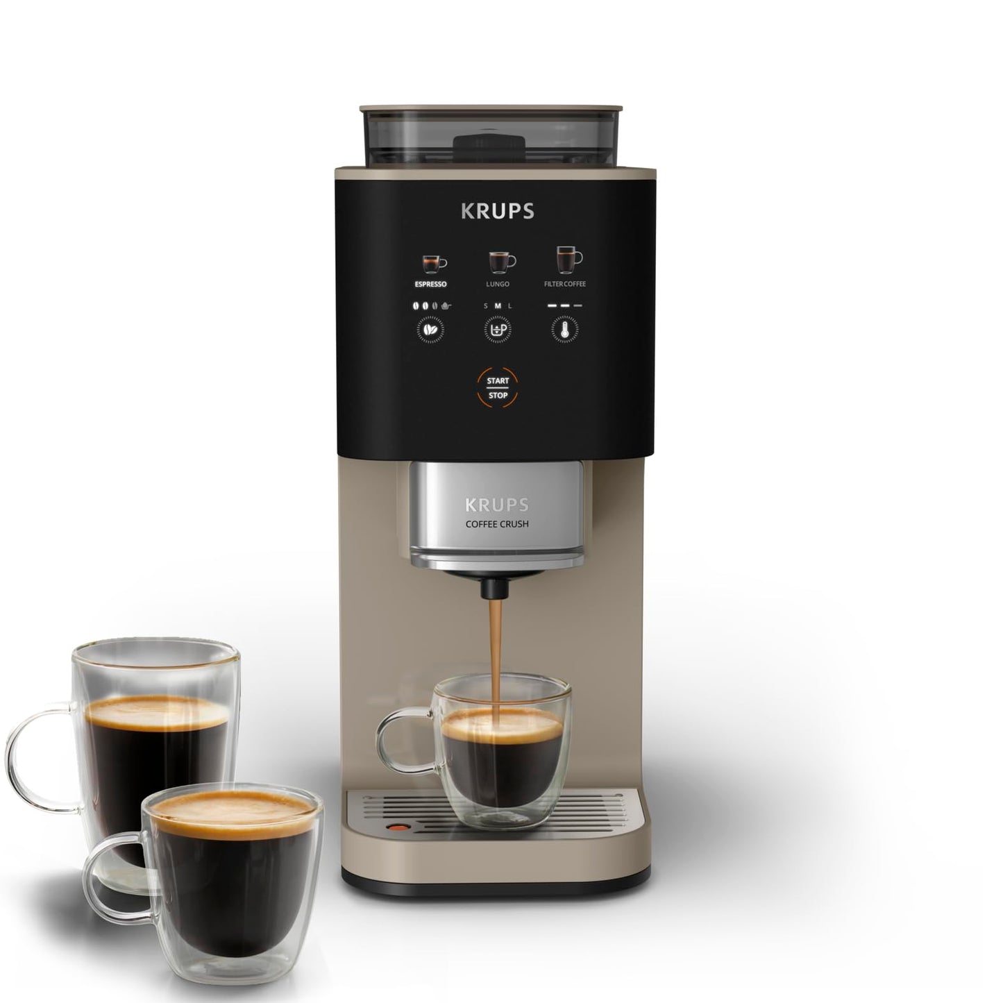Coffee Crush Extra Kaffeevollautomat, Beige