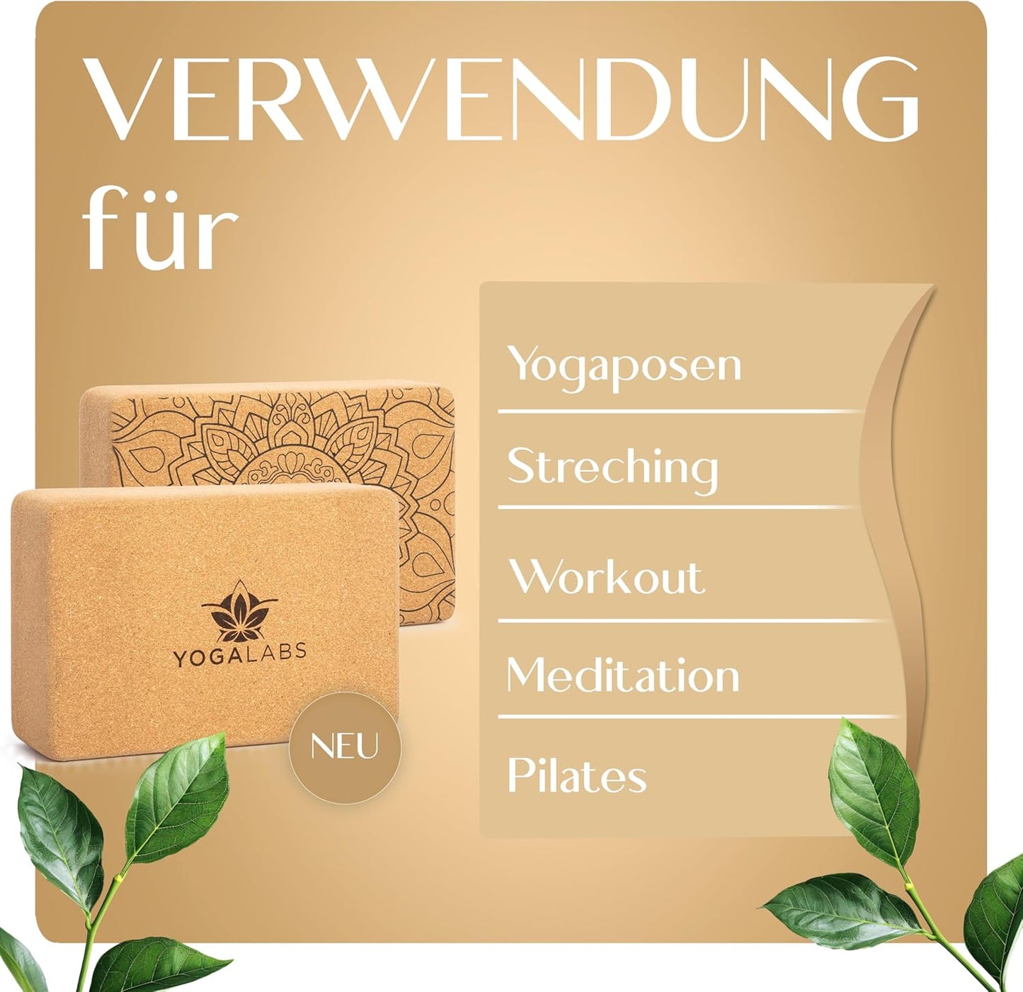 Yoga Block Set, 2 Stück
