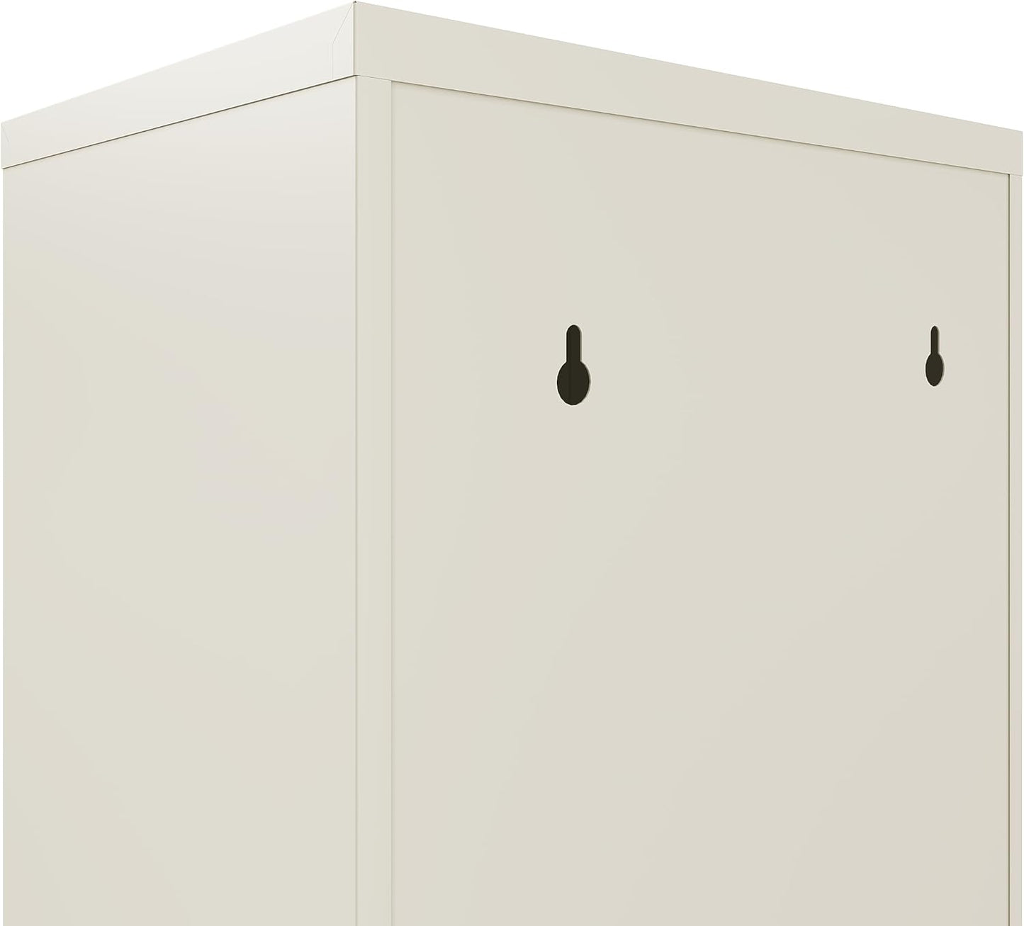 Küchen-Mülleimer mit 3 Klappen, 3 X 15 L Creme Weiß