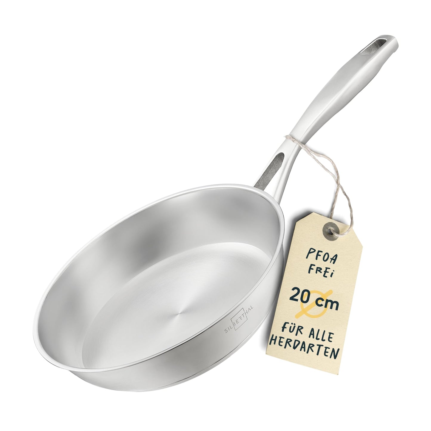 Profi Bratpfanne unbeschichtet, Unbeschichtet 20 cm