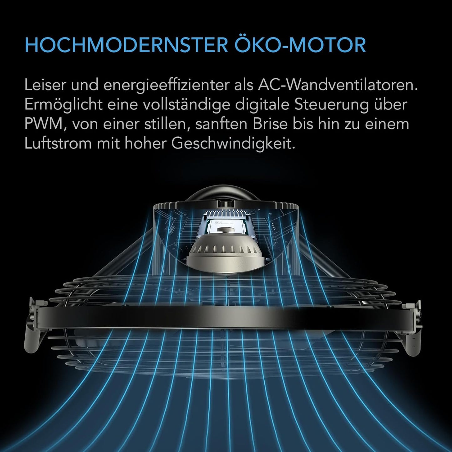Industrieller Wandventilator Cloudlift S12 mit EC-Motor, 12"